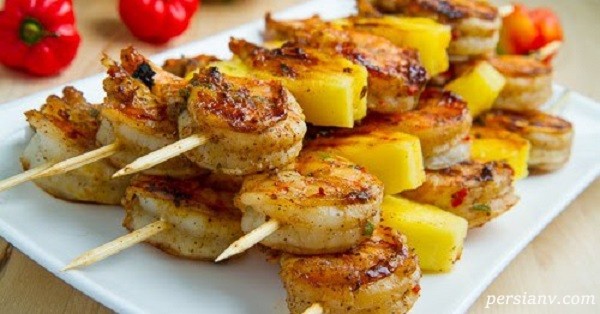 میگوی کبابی طرز تهیه میگوی کبابی