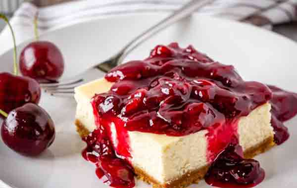 طرز تهیه چیز کیک آلبالویی
