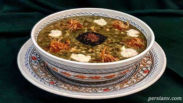 آش گندم بدون گوشت