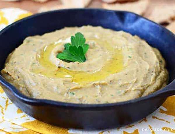 دیپ لوبیا سفید و سبزیجات تازه