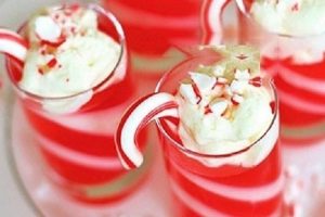 طرز تهیه  ژله های دو رنگ در ظرفهای دسر تک نفره را برای مهمانی ها