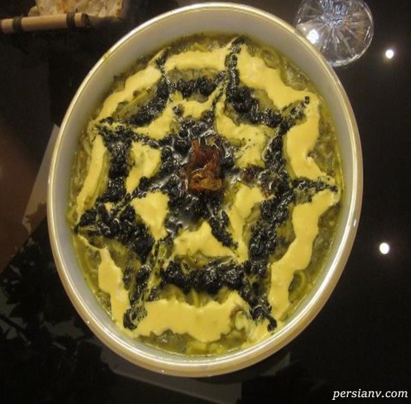 تزیین آش رشته ماه رمضان