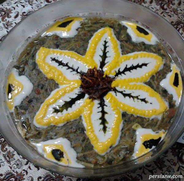 تزیین آش رشته ماه رمضان