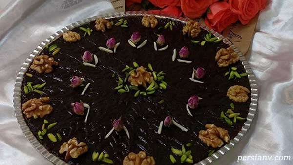 طرز تهیه حلوای شکلاتی