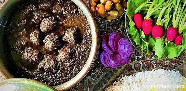 طرز تهیه خورش انار آویج گیلانی