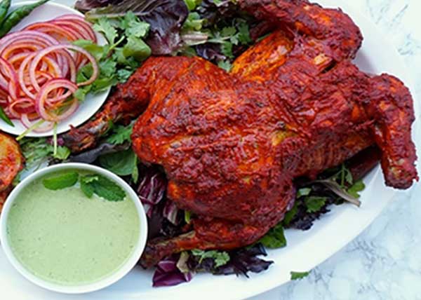 چگونه مرغ تندوری درست کنم