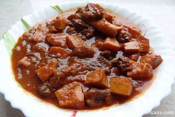 یک غذای نانی خوشمزه ، نان به