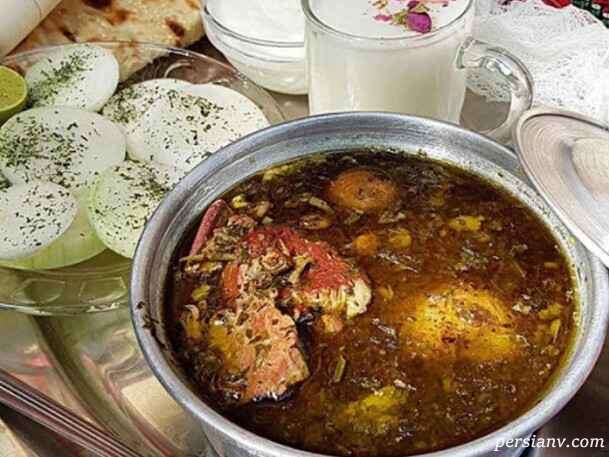 دستور پخت آبگوشت قرمه سبزی همدان دستور پخت آبگوشت قرمه سبزی همدان