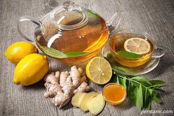 طرز تهیه یک دمنوش پر عطر و خوشمزه ، دمنوش زنجبیل و لیمو