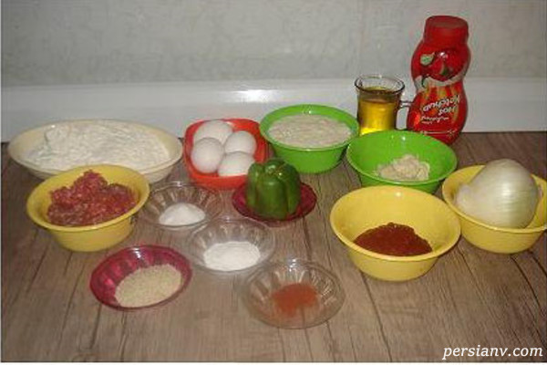 کیک گوشت بدون فر