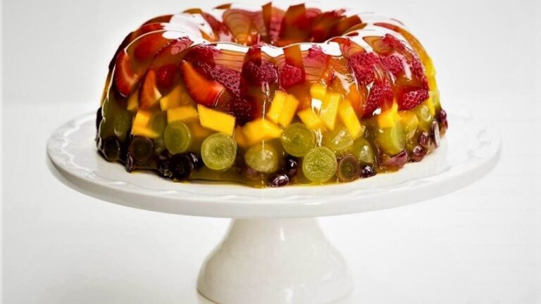 طرز تهیه ژله ویترینی با پاستیل ، یک دسر شیک و مجلسی