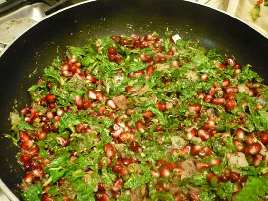 خورش انار و مرغ