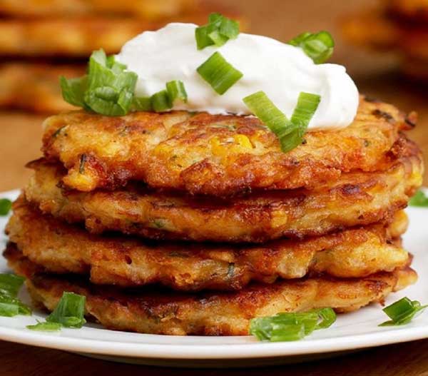 طرز تهیه کوکوی ذرت کتلت پنیر و ذرت