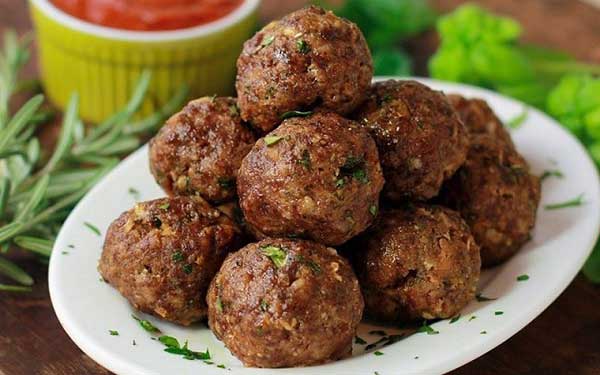 غذای خوشمزه کوفته سماق