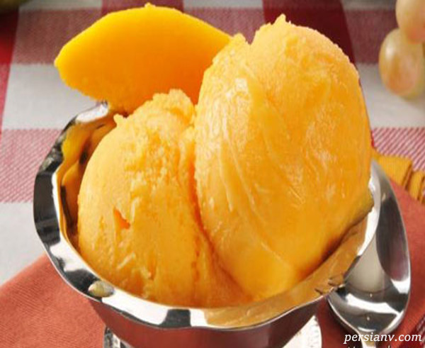 طرز تهیه بستنی انبه