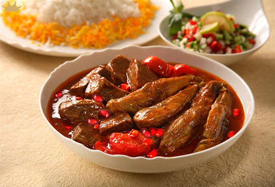 خورش انار و بادمجان