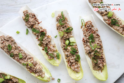 طرز تهیه لقمه های قارچ و گردو لقمه های قارچ و گردو