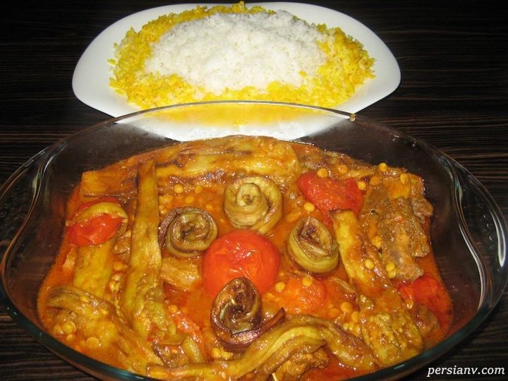 خوراک كدو بادمجان