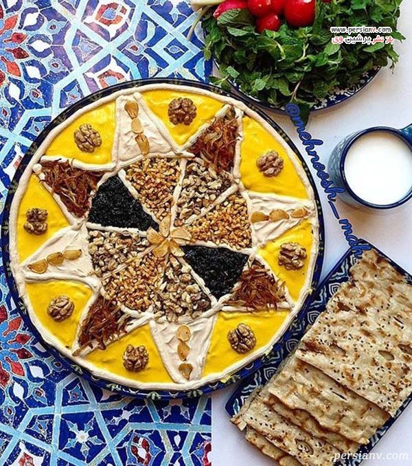 تزیین کشک وبادمجان شیک و ساده