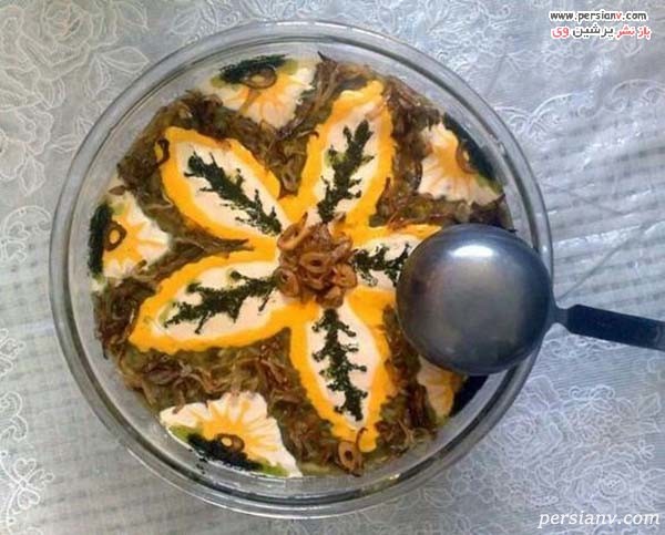 تزیین کشک وبادمجان