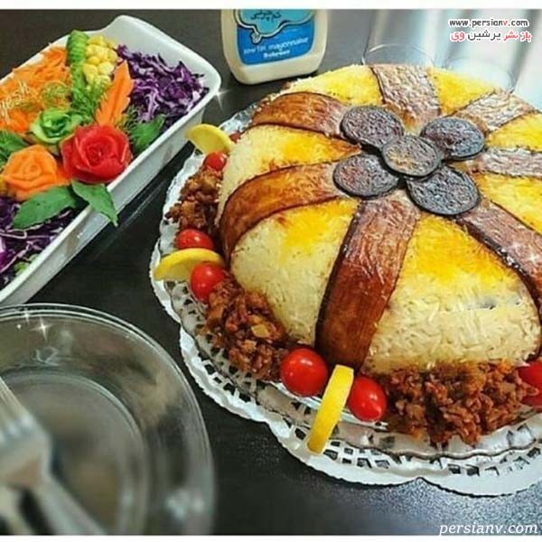 تزیین ته دیگ ته چین تزیین ته دیگ برنج