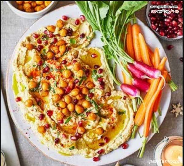 خوراک حمص لاکچری خوراک حمص لاکچری