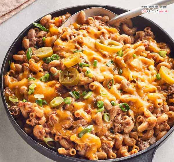 طرز تهیه چیلی مک ماکارونی چیلی