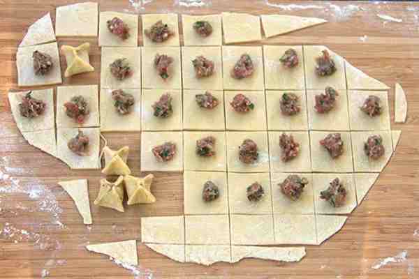 طرز تهیه مانتی