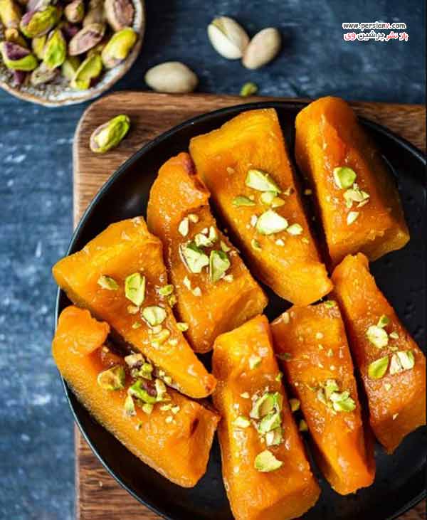 دسر کدو حلوایی ترکی دسر کدو حلوایی