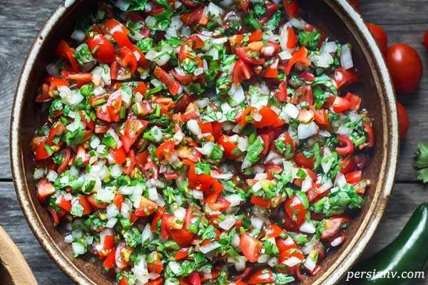 طرز تهیه سالاد مکزیکی پیکو دی گالو ، سالاد معروف و خوشمزه با مواد اولیه کم