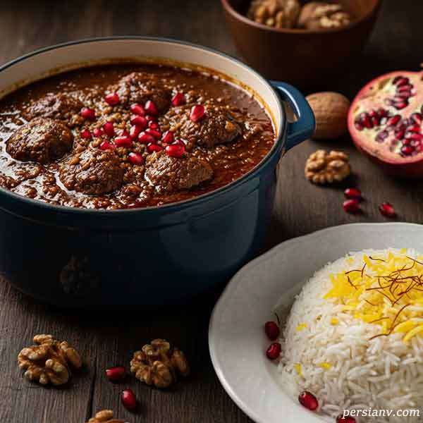 خورش کوفته انار و گردو