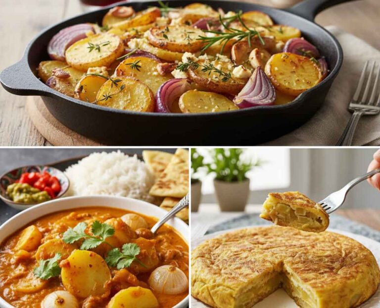 غذا با سیب زمینی و پیاز ؛ معرفی خوشمزهترین و سریعترین خوراکهای اقتصادی برای شام و ناهار