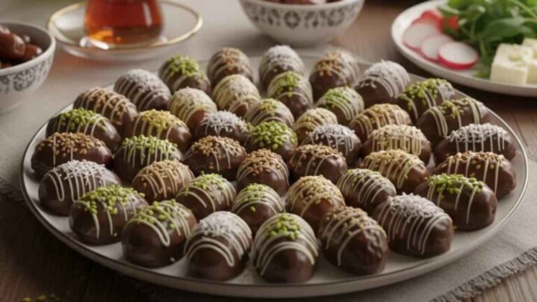 طرز تهیه خرمای شکلاتی مجلسی و رژیمی | آموزش گام به گام با نکات طلایی