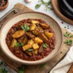 واویشکا بادمجان با گوشت چرخ‌کرده