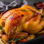 طرز تهیه مرغ بریان طلایی با پوست ترد و طعم زعفرانی - مرغ بریان طلایی