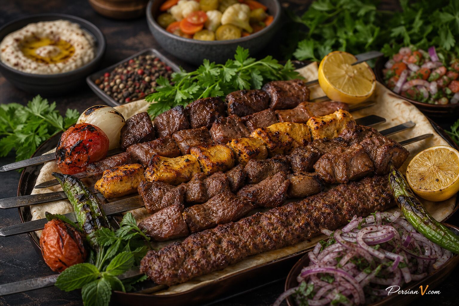 آموزش انواع کباب