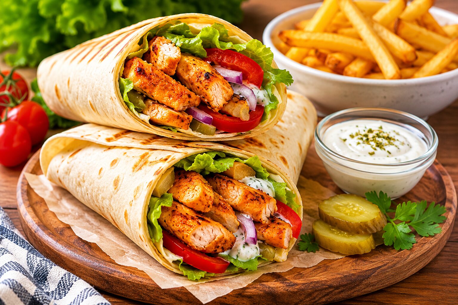 شاورمای مرغ خانگی