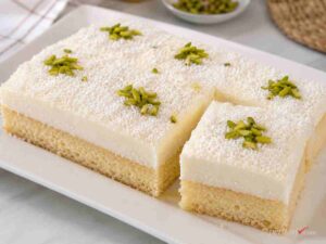 مواد لازم برای دسر گل برفی