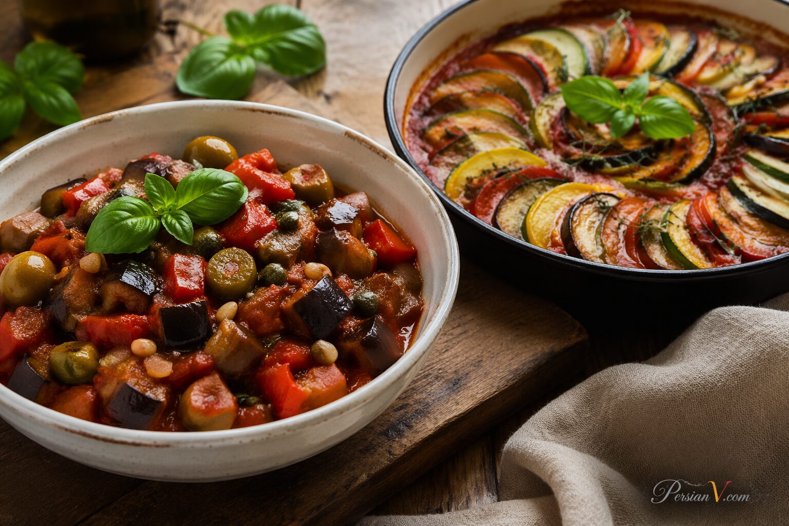 کاپوناتای بادمجان کاپوناتای بادمجان