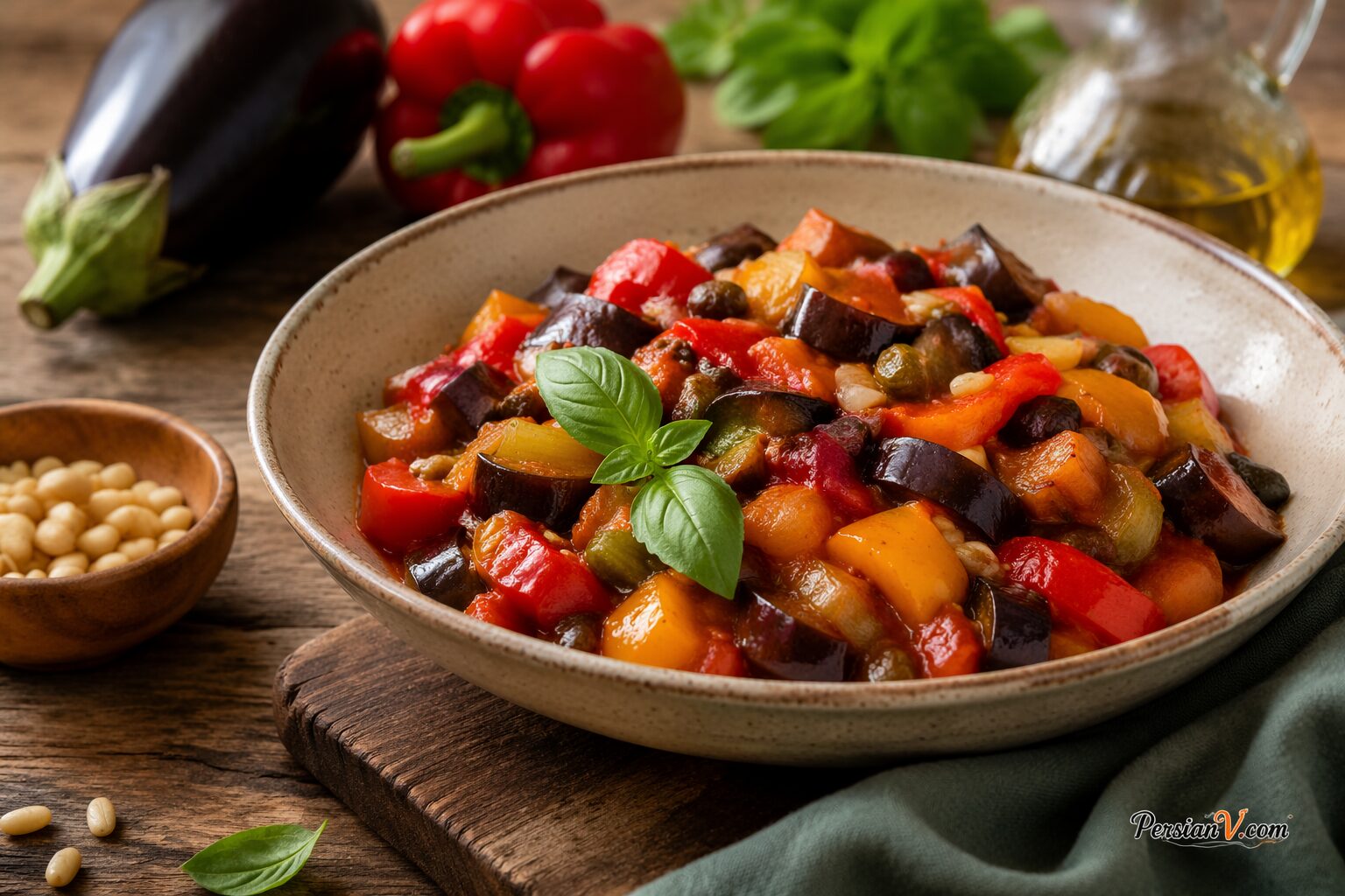 کاپوناتای بادمجان کاپوناتای بادمجان