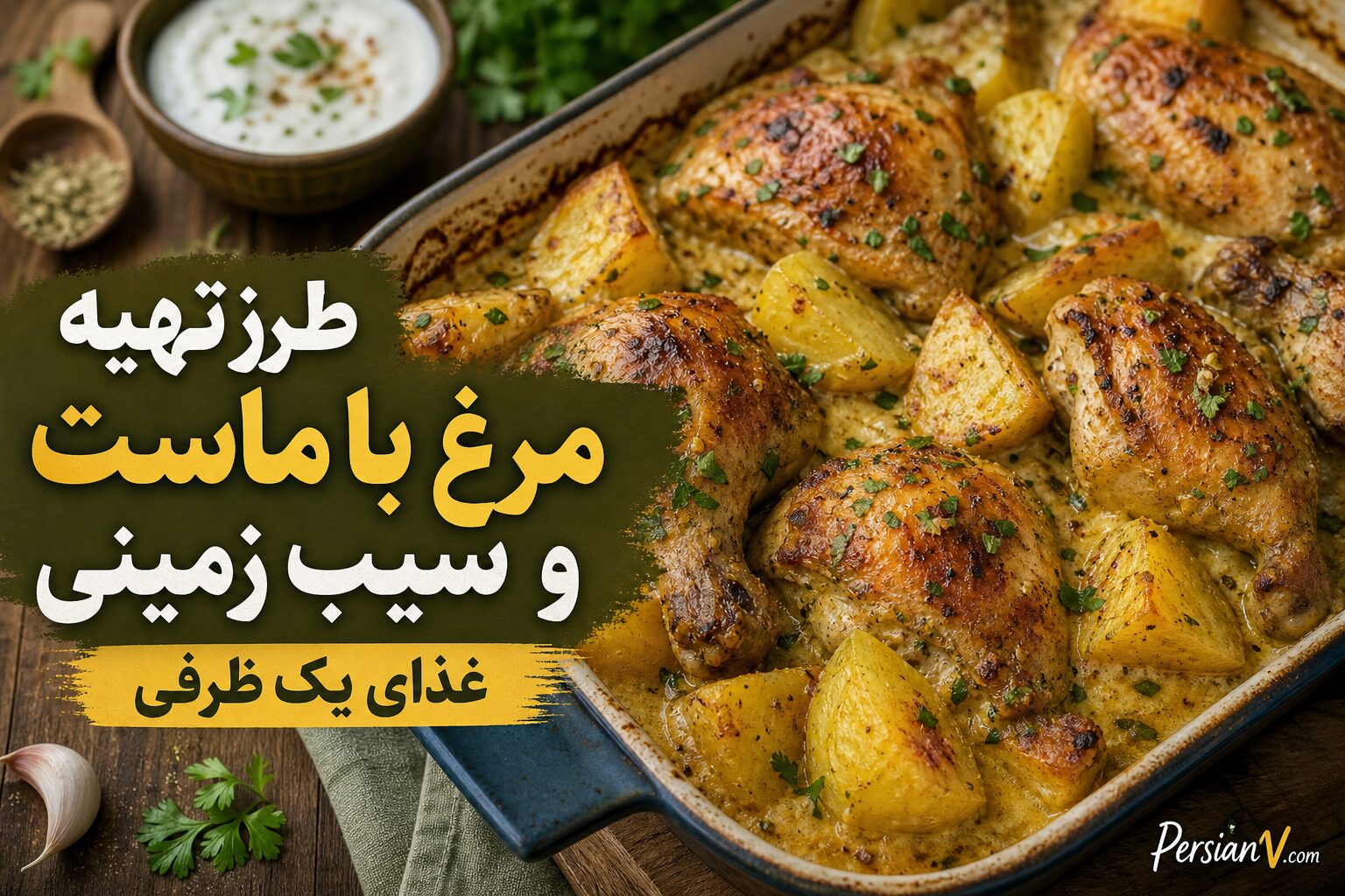 طرز تهیه مرغ ماریناد شده با ماست و سیبزمینی ؛ یک غذای مقوی با حداقل زمان آمادهسازی