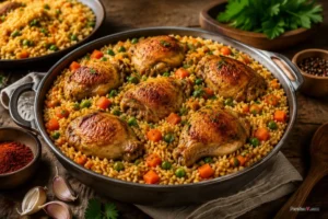 طرز تهیه مرغ و برنج به روش یک آشپز آلمانی ؛ یک غذای کامل و خوش‌عطر با ۶ تکه مرغ