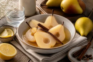 طرز تهیه کمپوت گلابی خانگی ؛ گلابی‌ها را چطور سالم و خوش‌رنگ نگه داریم؟