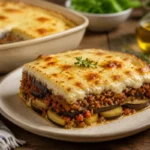 طرز تهیه موساکای یونانی ؛ غذای لایه‌ای فوق‌العاده با گوشت، بادمجان و سیب‌زمینی