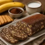 شیرینی یخچالی با بیسکویت ساقه طلایی و موز؛ ساده ، فوری و بدون فر