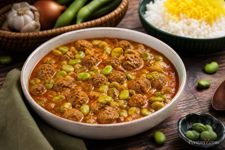 طرز تهیه خورش باقلا سبز با کوفته قلقلی ؛ یک غذای متفاوت و خوشمزه با باقالی