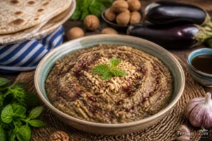 کال کباب رشتی؛ پیشغذای خوشمزه گیلانی با بادمجان کبابی و گردو