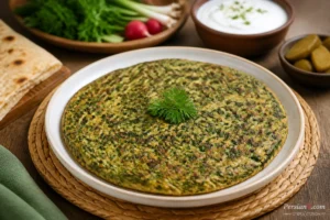 طرز تهیه کوکوی پاغازه کرمانشاهی ؛ یک غذای محلی خوشمزه با سبزی مخصوص