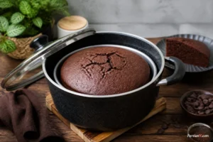طرز تهیه کیک شکلاتی بدون فر در قابلمه ؛ نرم، خیس و پفدار