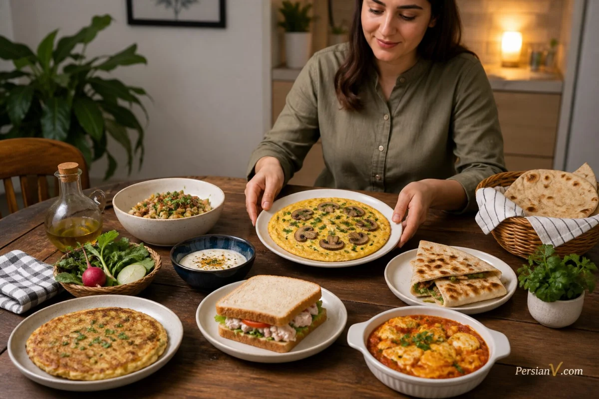 شام چی بپزم؟ ۲۰ پیشنهاد ساده برای وقتی نمیدانید چی درست کنید